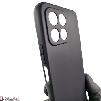 Silikoninis plonas 1mm. storio dėklas - juodas (Huawei Honor X6/Honor X8 5G/Honor 70 Lite)
